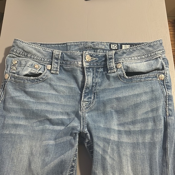 MISS ME. Size 30 straight leg jeans. - Picture 2 of 5